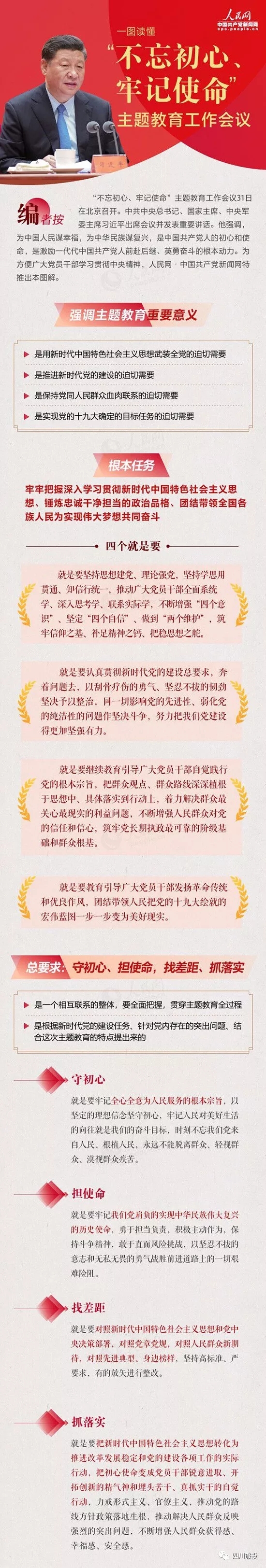 不忘初心、牢记使命| 一图读懂“不忘初心、牢记使命”主题教育工作会议